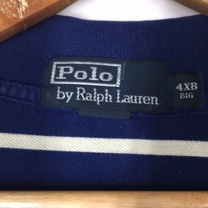 Ralph Lauren Mens Polo Shirt Size 4 XB Navy